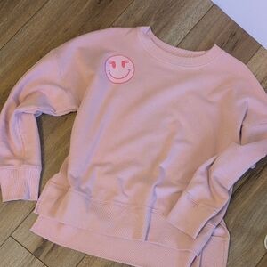 Pink Smiley Sweatshirt